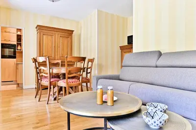 Coin salon dans l'établissement Appartement #Vaugirard Mairie du 15ème