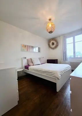 Un ou plusieurs lits dans un hébergement de l'établissement APPARTEMENT T2 Spacieux et lumineux
