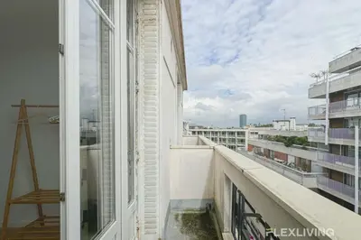 Balcon ou terrasse dans l'établissement Flexliving - room - Houel