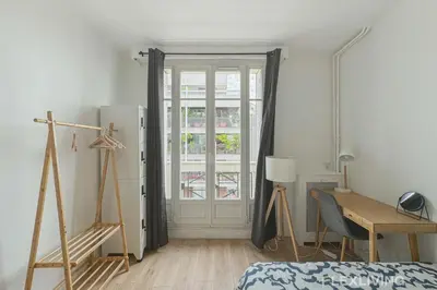Un ou plusieurs lits dans un hébergement de l'établissement Flexliving - whole apartment - Houel