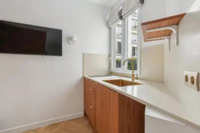 Cuisine ou kitchenette dans l'établissement Cosy studette - Invalides - 1pers