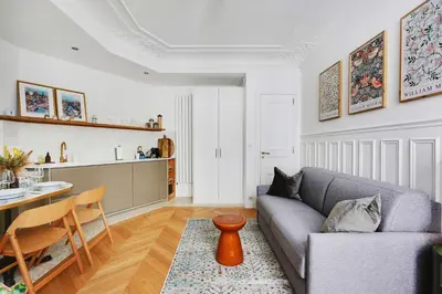 Coin salon dans l'établissement Cosy apartment - 1BR-4P - Jardin du Luxembourg