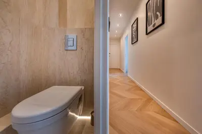 Salle de bains dans l'établissement Appartement Luxe 3 Chambres Lits Doubles 6 Personnes - Proche Paris 16, Parc des Princes, Roland-Garros