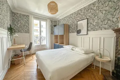 Un ou plusieurs lits dans un hébergement de l'établissement Flexliving - room - Hameau