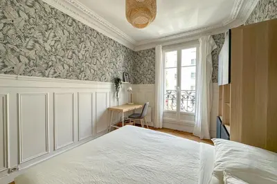 Un ou plusieurs lits dans un hébergement de l'établissement Flexliving - room - Hameau