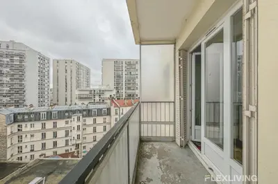 Balcon ou terrasse dans l'établissement Flexliving - room - Losserand