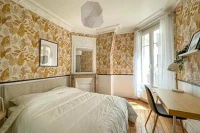 Un ou plusieurs lits dans un hébergement de l'établissement Flexliving - room - Hameau