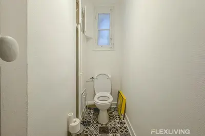 Salle de bains dans l'établissement Flexliving - Room - Henri Sellier - Suresnes 92