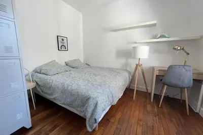 Un ou plusieurs lits dans un hébergement de l'établissement Flexliving - room - Jonquoy