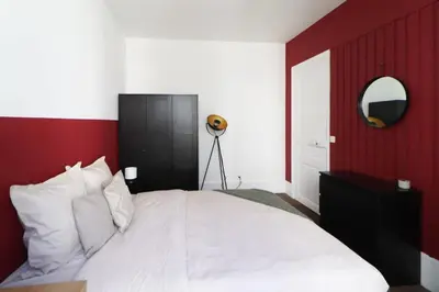 Un ou plusieurs lits dans un hébergement de l'établissement Flexliving - whole apartment - Essai