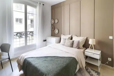 Un ou plusieurs lits dans un hébergement de l'établissement Flexliving - room - Essai