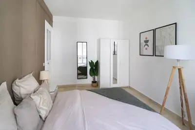 Un ou plusieurs lits dans un hébergement de l'établissement Flexliving - room - Essai