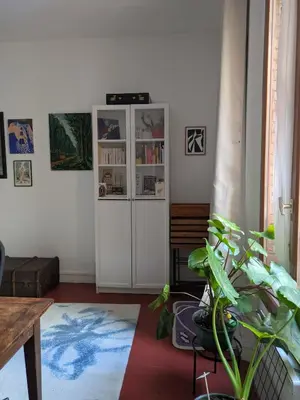 Coin salon dans l'établissement Appartement Maubert-Luxembourg