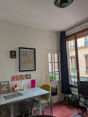 Coin salon dans l'établissement Appartement Maubert-Luxembourg