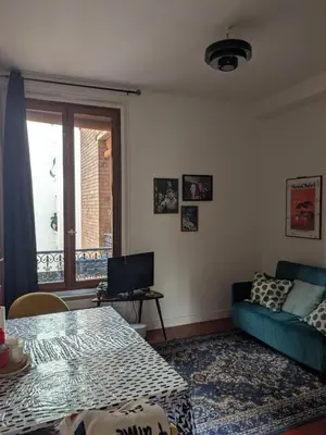 Coin salon dans l'établissement Appartement Maubert-Luxembourg