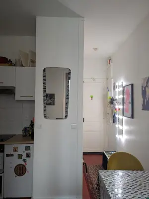 Cuisine ou kitchenette dans l'établissement Appartement Maubert-Luxembourg