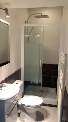 Salle de bains dans l'établissement Charming studio Paris City Center - Maubert Mutualité
