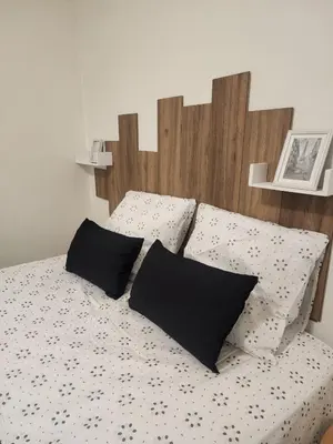 Un ou plusieurs lits dans un hébergement de l'établissement Sublime appartement a Montmartre