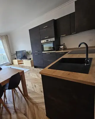 Cuisine ou kitchenette dans l'établissement Mon Paris