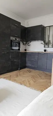 Cuisine ou kitchenette dans l'établissement Mon Paris