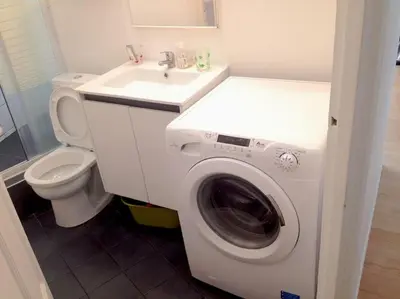 Salle de bains dans l'établissement Charmant Appartement près de Montmartre