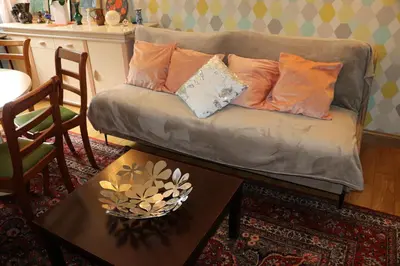 Coin salon dans l'établissement Magnifique grand appartement de luxe 4 chambres dans le centre de Paris