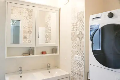 Salle de bains dans l'établissement Magnifique grand appartement de luxe 4 chambres dans le centre de Paris