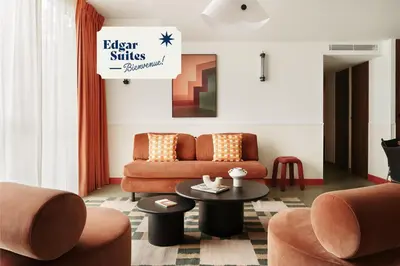 Coin salon dans l'établissement Edgar Suites Montrouge
