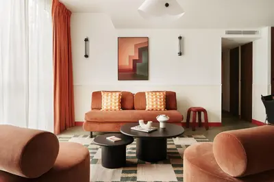 Coin salon dans l'établissement Edgar Suites Montrouge