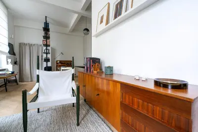 Coin salon dans l'établissement Stylish Flat Close to Louvre & Palais-Royal
