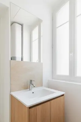 Plan de l'établissement 2 pieces refait neuf metro Jaures - paris 19 - 4P - FLAT-GUEST