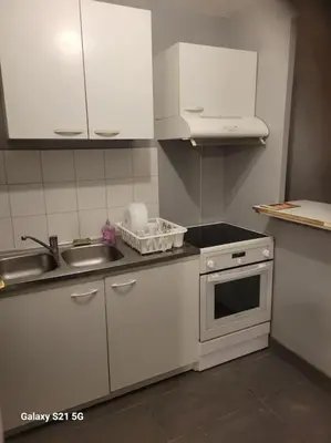 Cuisine ou kitchenette dans l'établissement Superbe 3P, Paris, Stade de France, WIFI, Parking