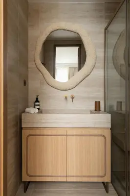 Salle de bains dans l'établissement HIGHSTAY - Luxury Serviced Apartments - Bourse