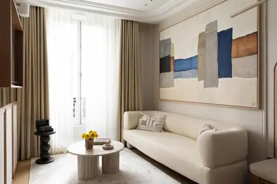 Coin salon dans l'établissement HIGHSTAY - Luxury Serviced Apartments - Bourse