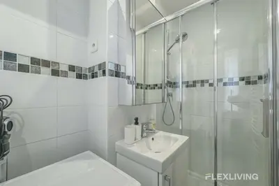 Salle de bains dans l'établissement Flexliving - One bedroom - Fécamp