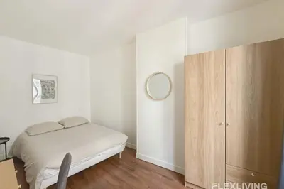 Un ou plusieurs lits dans un hébergement de l'établissement Flexliving - One bedroom - Fécamp