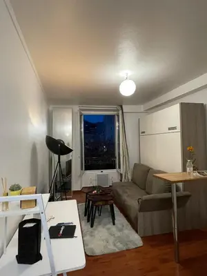 Coin salon dans l'établissement Cozy Parisian Flat in 15th Arr