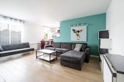 Coin salon dans l'établissement Appartement Crista - Welkeys