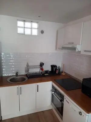 Cuisine ou kitchenette dans l'établissement Cosy Paris