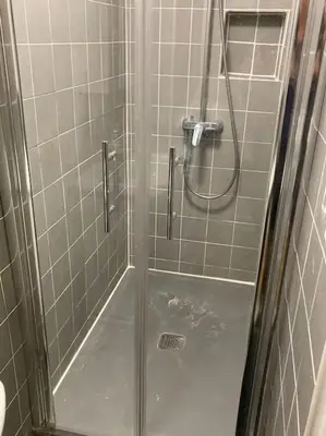 Salle de bains dans l'établissement Rooftop Appartement 75017