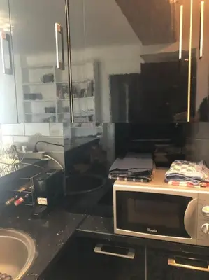 Salle de bains dans l'établissement Rooftop Appartement 75017