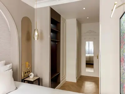 Salle de bains dans l'établissement Merveil - Signature Suite -Tour Eiffel-Grenelle II