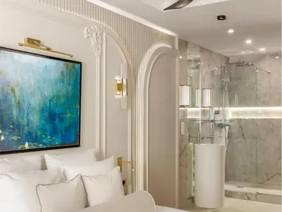 Salle de bains dans l'établissement Merveil - Signature Suite -Tour Eiffel- Grenelle I
