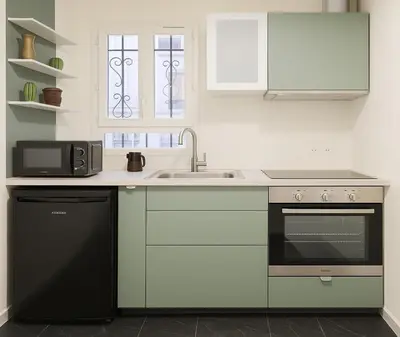 Cuisine ou kitchenette dans l'établissement Arc de Triomphe - Premium apartment with lift for 6