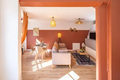 Coin salon dans l'établissement Charming Apartment 50m2 - Saint Germain des Près