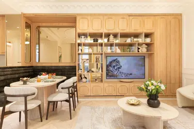 Coin salon dans l'établissement Maison Galante - Serviced Apartments in Champs-Elysées