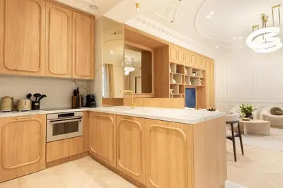 Cuisine ou kitchenette dans l'établissement Maison Galante - Serviced Apartments in Champs-Elysées