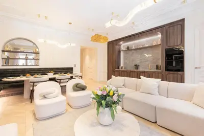 Coin salon dans l'établissement Maison Galante - Serviced Apartments in Champs-Elysées