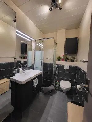 Salle de bains dans l'établissement 2 bed 16th Arrondissement Trocadero Apartment for6