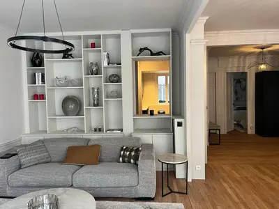 Coin salon dans l'établissement Appart PARIS 16 Auteuil-Passy Standing neuf 2ch 2sdb 2wc